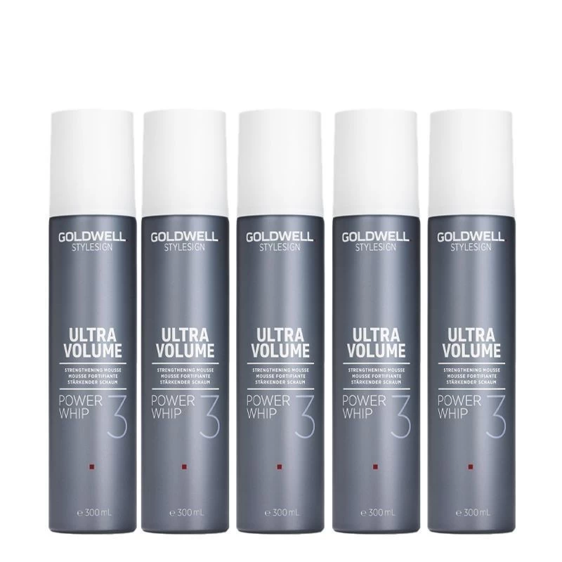 5X Goldwell StyleSign Power Whip Mousse 300ml