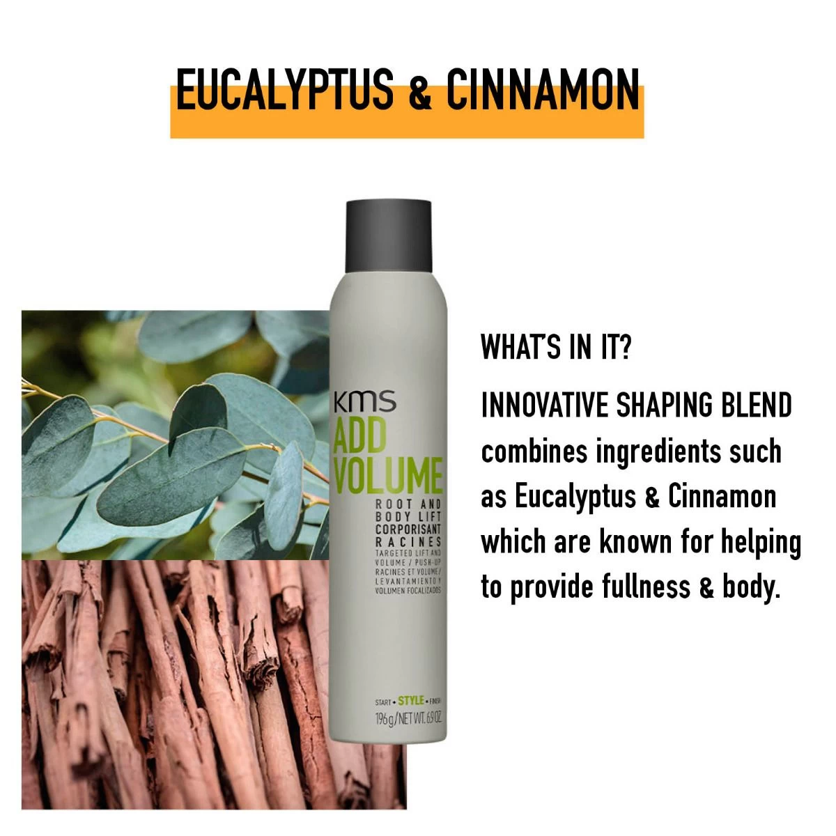 KMS AddVolume Root & Body Lift 200ml - Afbeelding 3