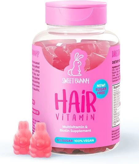 Sweet Bunny Haarvitamines Vegan & Suikervrij 60st - Afbeelding 2